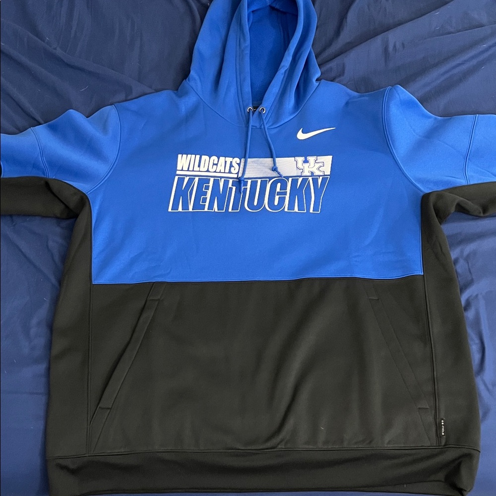 Nike Kentucky Wildcats Blue and Black Hoodie